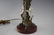 French Pink Shade Bronze Marble Cherub Lamp - 7