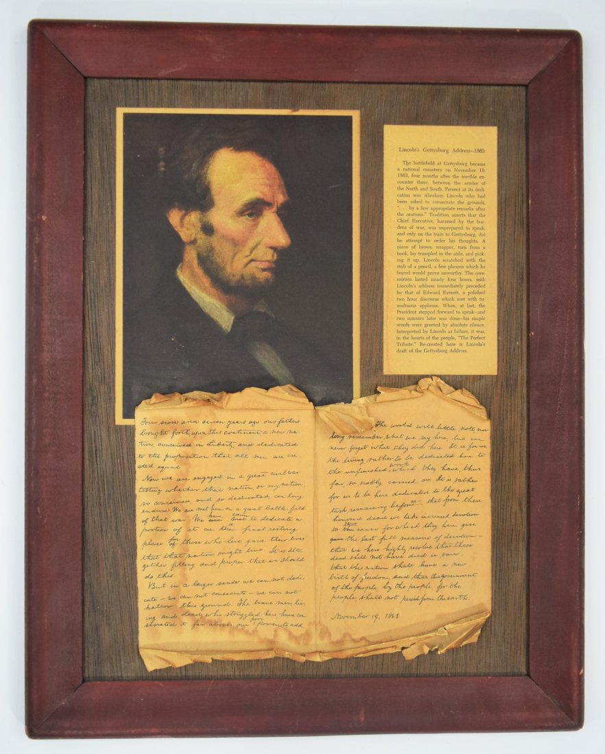 Abraham Lincoln, Print (Gettysburg Address) (1 of 5)