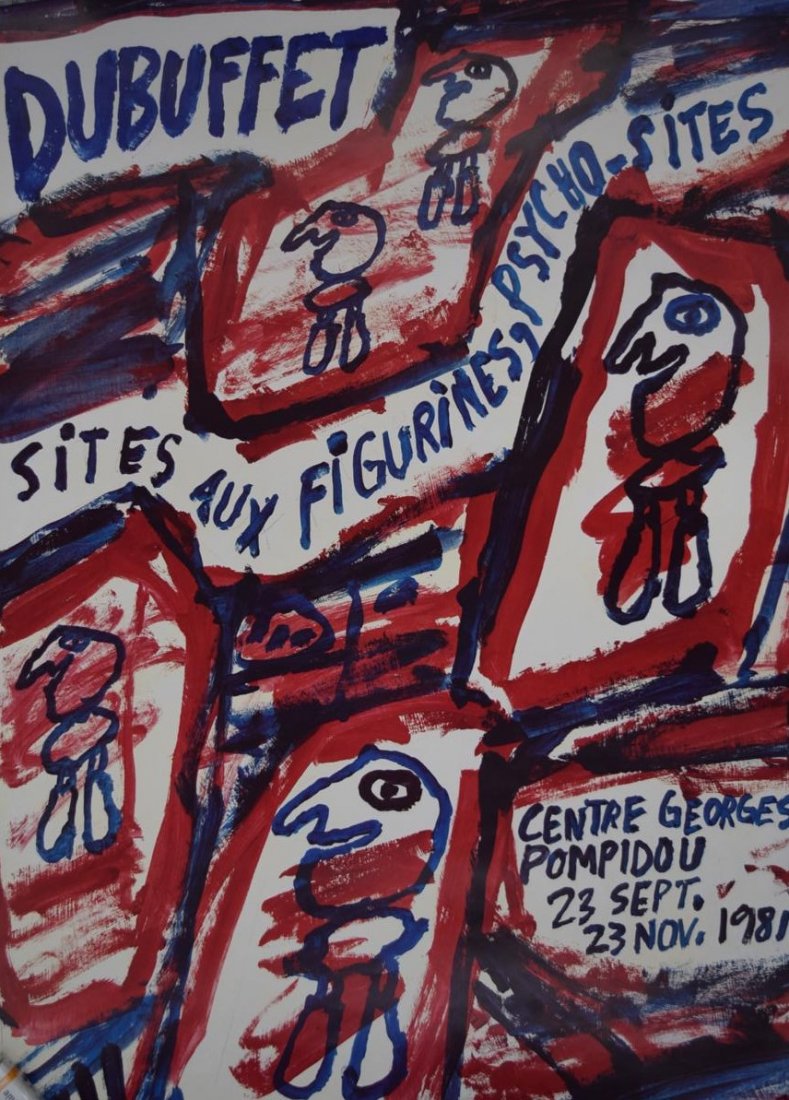 Jean Dubuffet, Exhibition Poster (Georges Pompidou) (1 of 6)