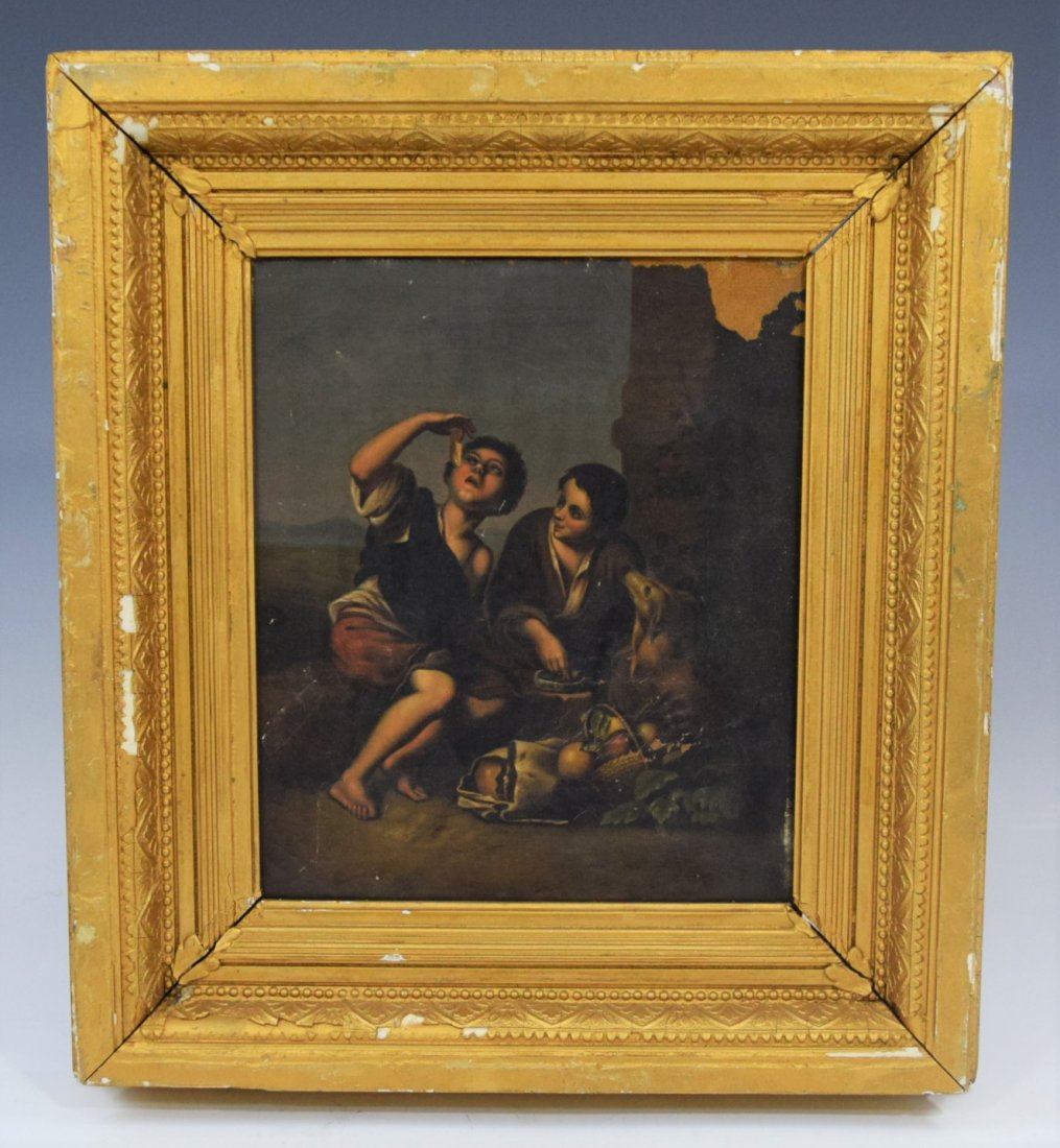 After Esteban Murillo O/C (Children Eating a Pie w/Dog) (1 of 5)