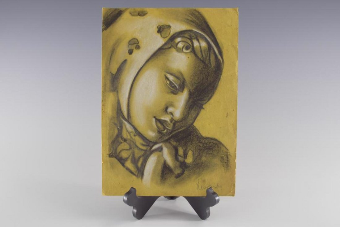 Tamara de Lempicka, Pastel Drawing (Talyarkhan Estate) (1 of 8)