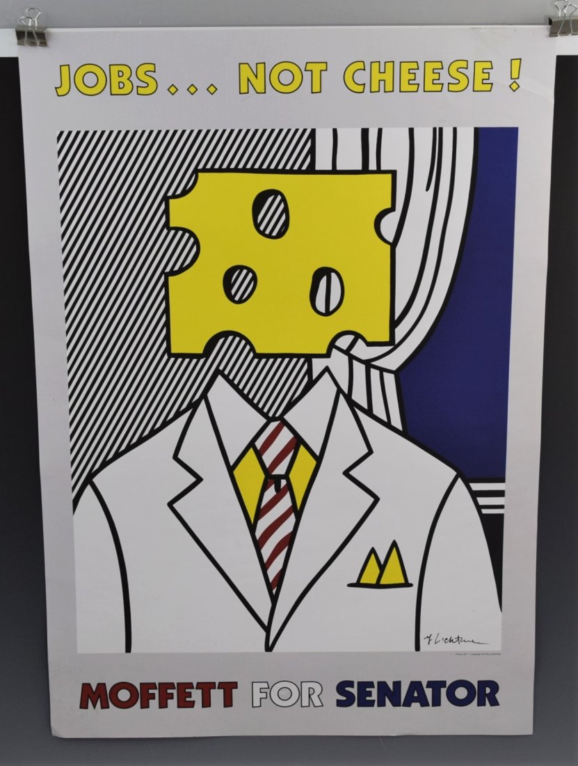 Roy Lichtenstein, Signed Poster (Moffet For Senator) (1 of 6)