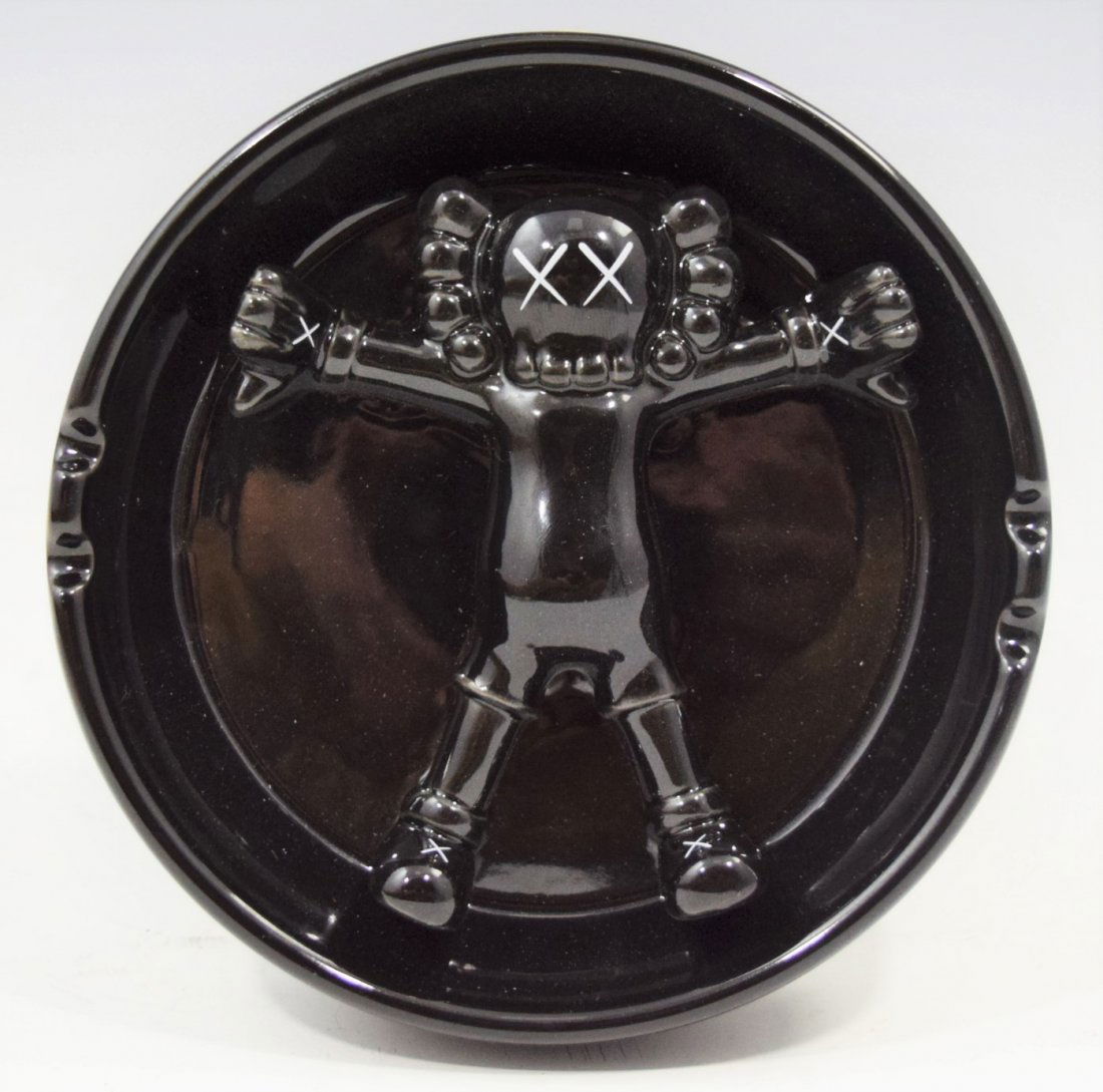 Kaws, Art Ashtray (Black Ceramic) (1 of 5)
