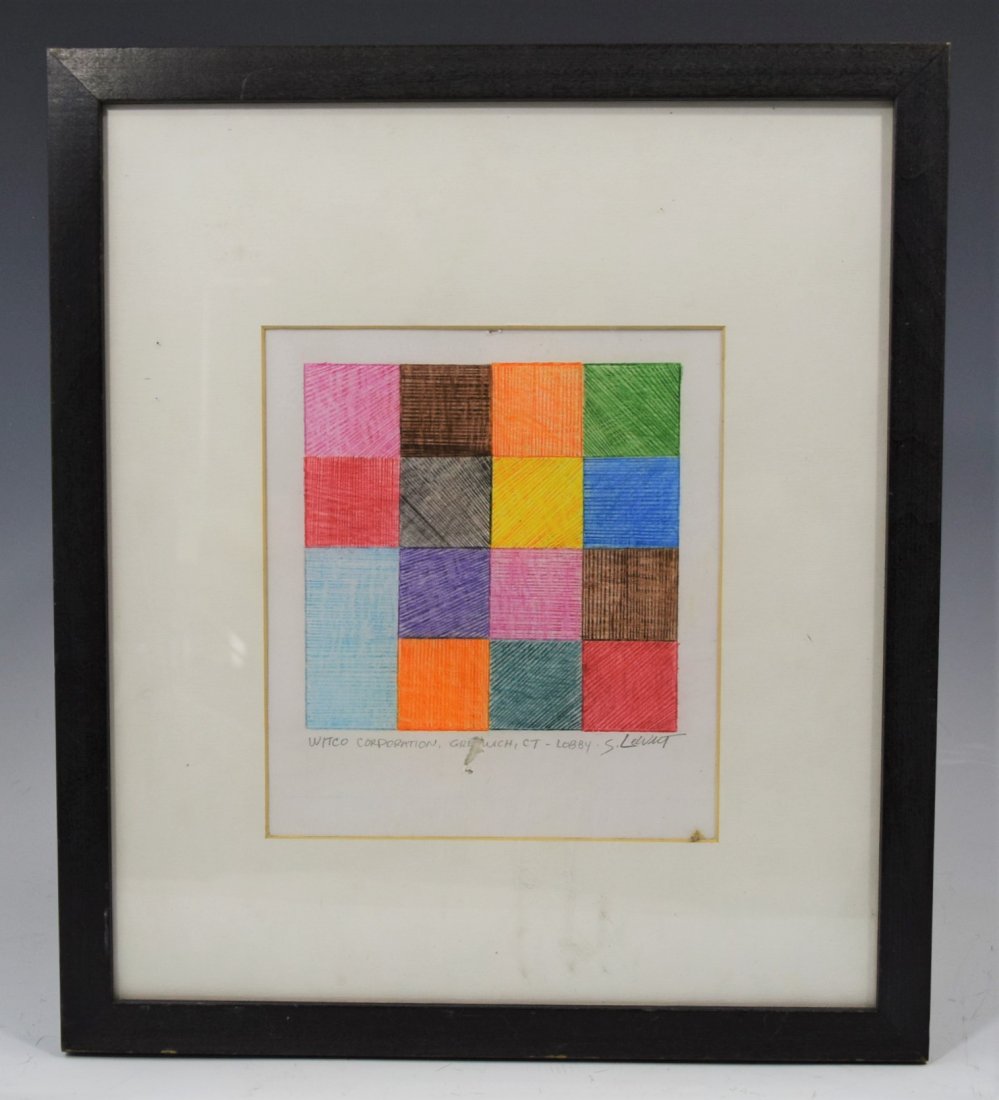 Sol Lewitt, Drawing (Gifted to Witco Corp) (1 of 7)