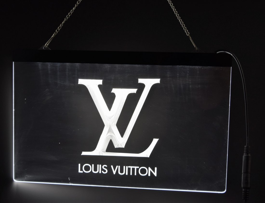 Louis vuitton light up sign deals