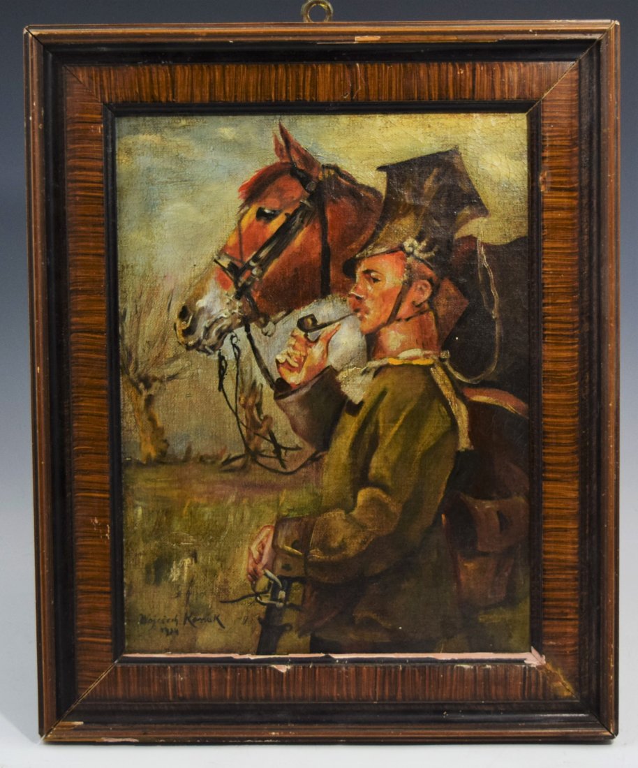 Wojciech Kossak, O/C (Man & Horse) (1 of 8)