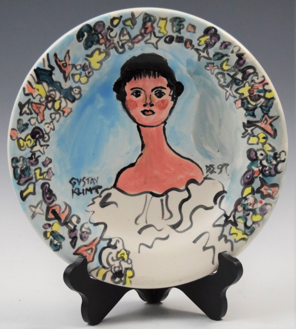 Gustav Klimt, Ceramic Plate (1 of 6)