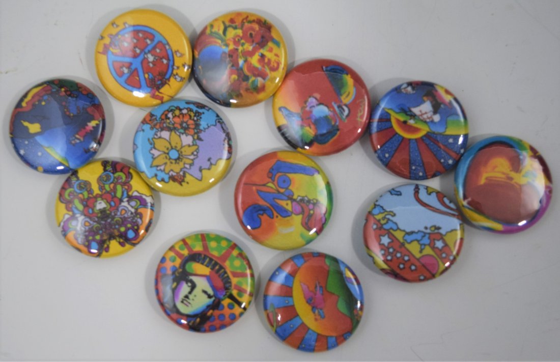 Peter Max, Vintage Buttons (Grouping) (1 of 5)
