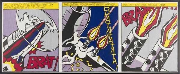 Roy Lichtenstein, As I Opened Fire, Signed (1 of 2)