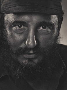 YOUSUF KARSH - Fidel Castro: Artist: YOUSUF KARSHPrint Title: Fidel CastroMedium: Sheet-Fed GravurePrinting Date: 1976Printed in SwitzerlandImage size approx. 9.25 X 11.75 inches