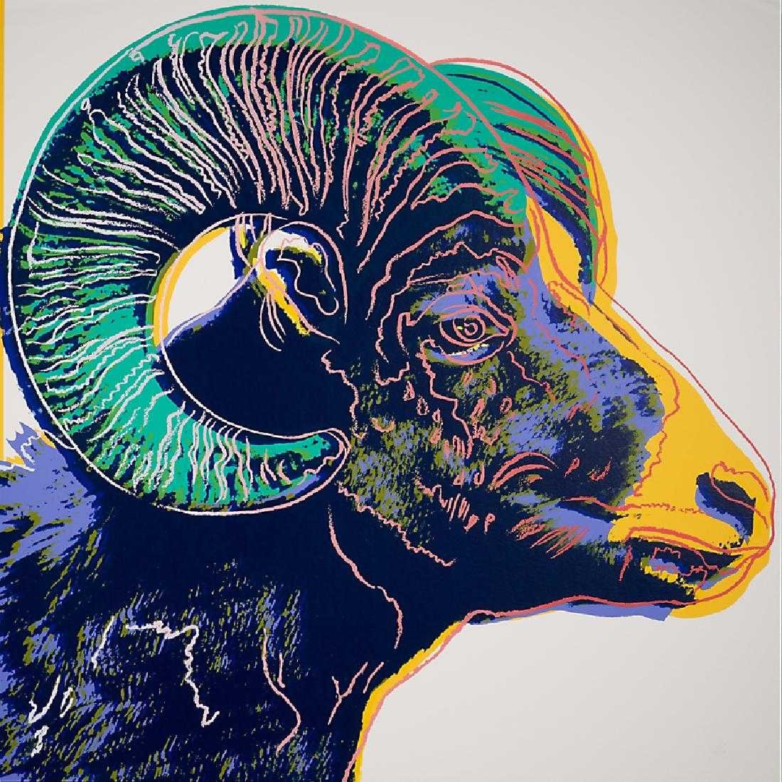 After Andy Warhol Big Horn Ram (Screenprint) (1 of 1)