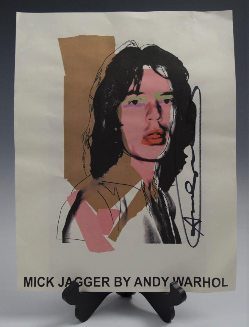 Andy Warhol, Signed Poster (Mick Jagger) (1 of 10)