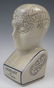 Phrenology by L.N. Fowler Porcelain Head - 3