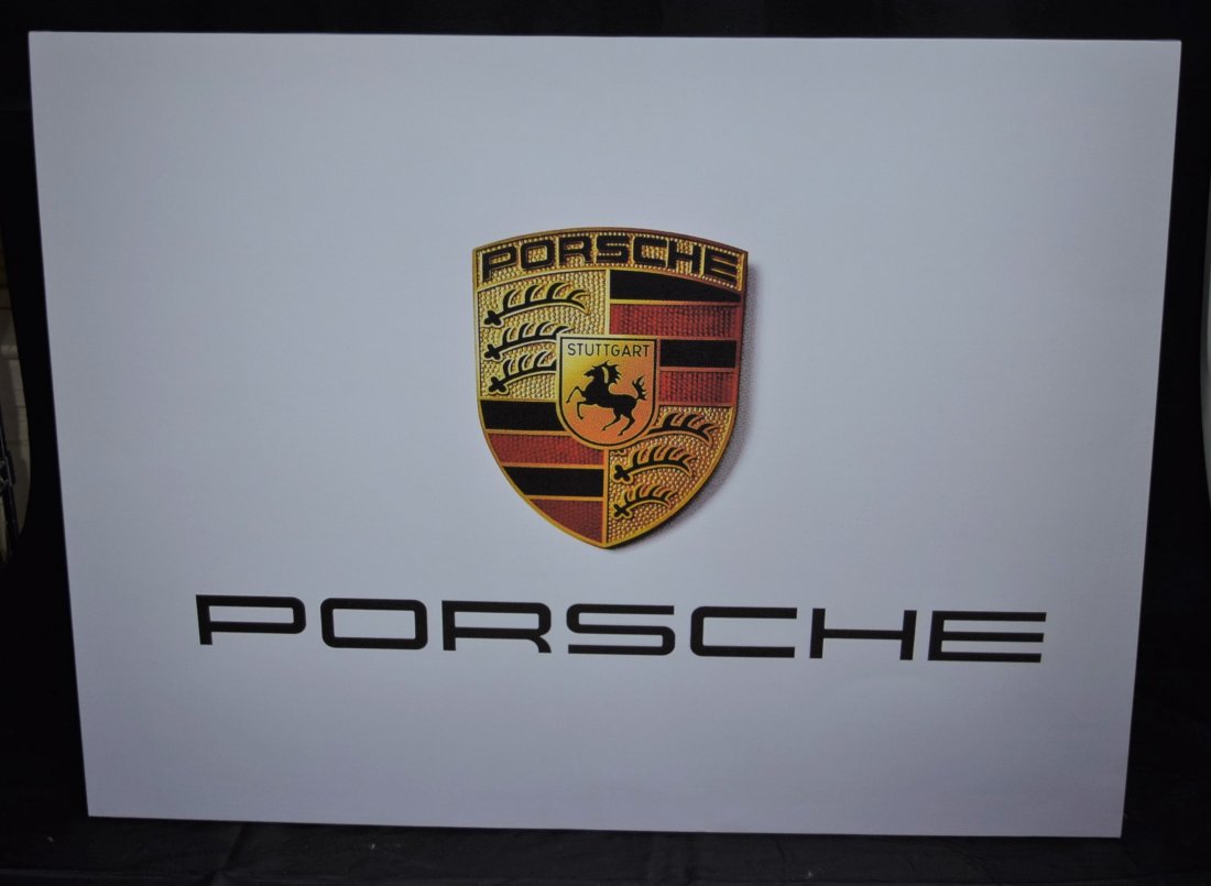 Porsche, Dealer Advertisement (Silkscreen on Canvas) (1 of 3)