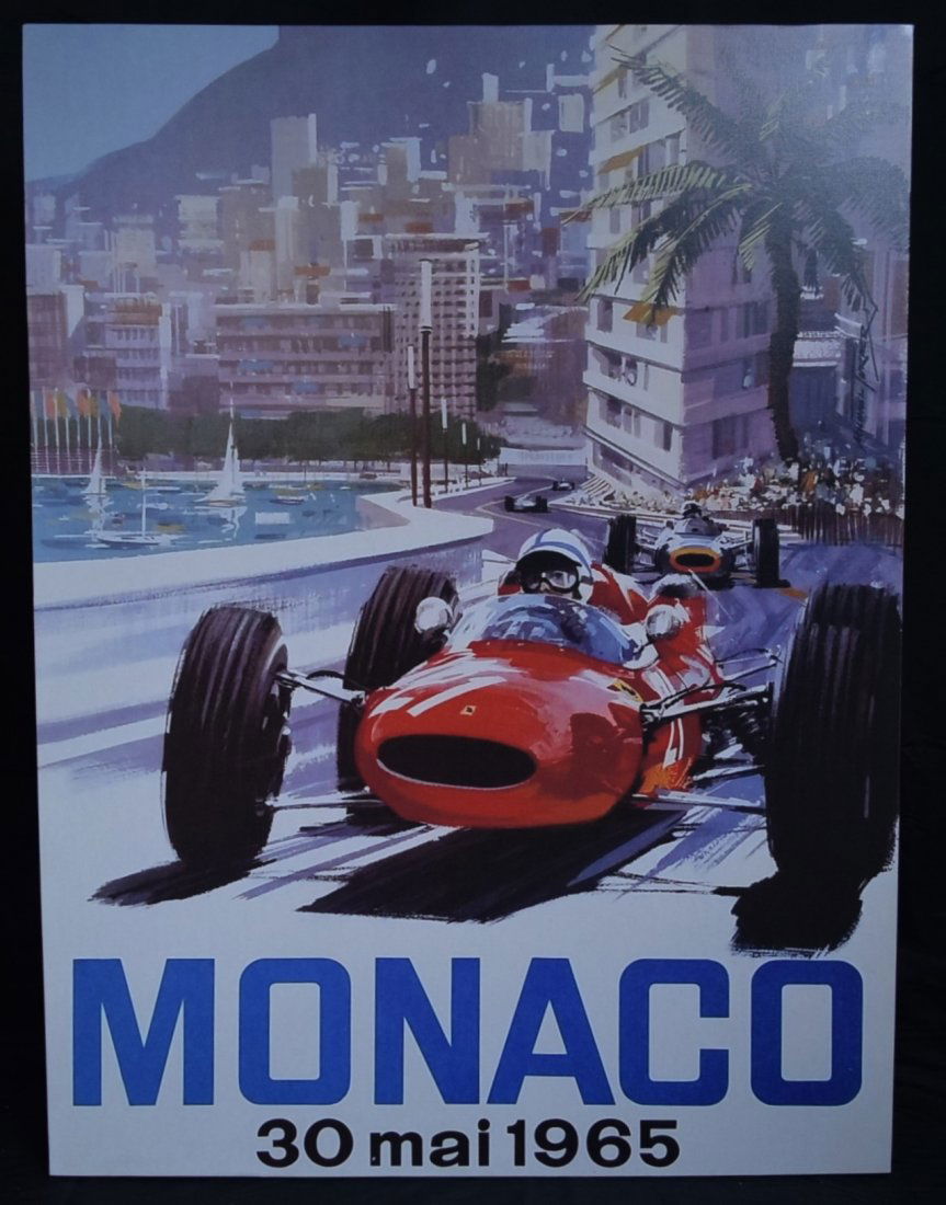 Monaco Racing (Silkscreen on Canvas) (1 of 3)
