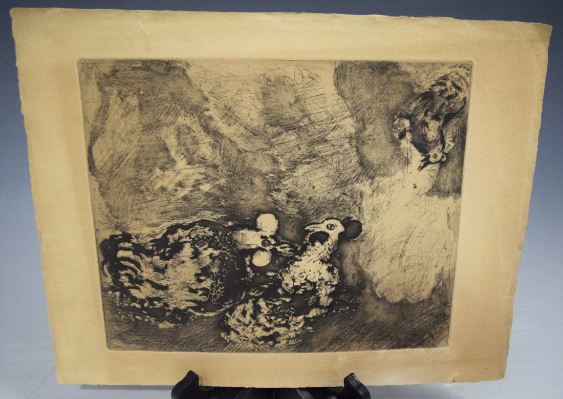 Marc Chagall, Etching on Paper (1 of 3)