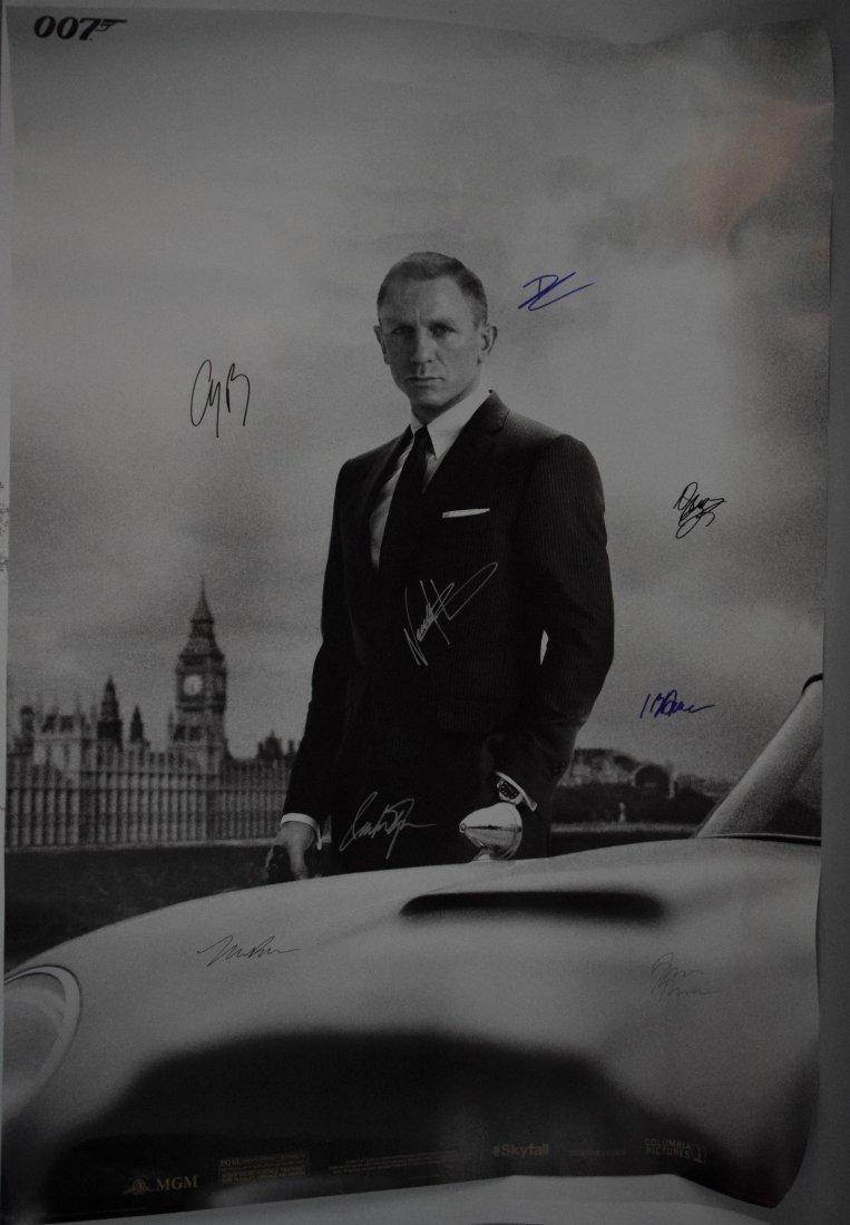 James Bond Movie Poster (Signed by Cast) (1 of 4)