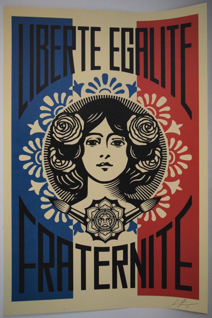 Shepard Fairey, Signed Offset Lithograph (1 of 5)