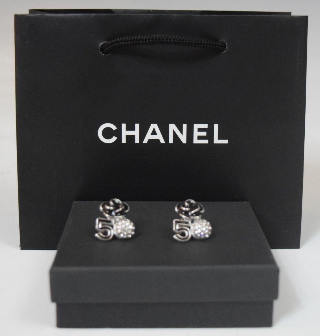 Chanel VIP Earrings (w/box and bag): CHANEL (PARIS) Earrings, VIP Chanel w/box and bag