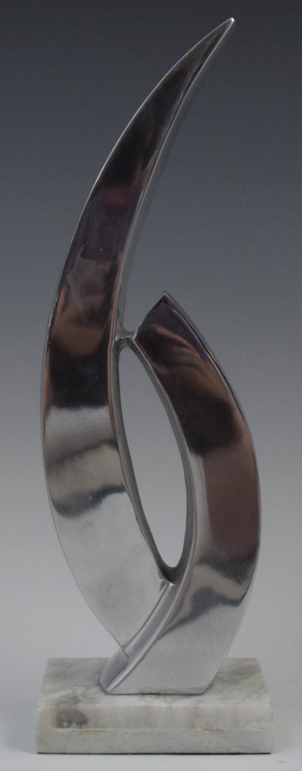 Attributed Leonardo Nierman (Sculpture): ATTRIBUTED TO LEONARDO NIERMAN (MEXICAN) Metal Sculpture 16" x 5"