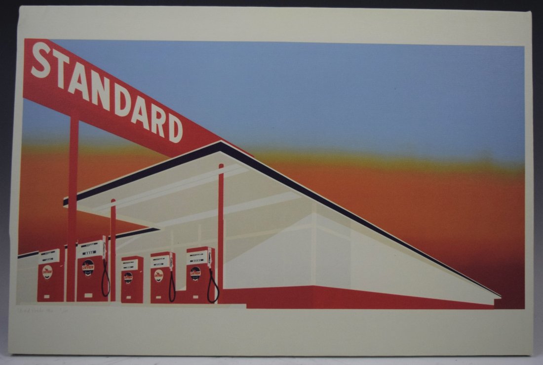 After Ed Ruscha, Print on Canvas (Standard): AFTER ED RUSCHA (AMERICAN) Standard Print on canvas 30" x 20"