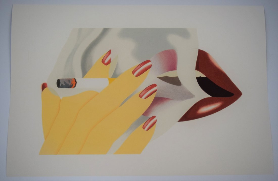 After Tom Wesselmann, Smoker (Print): AFTER TOM WESSELMANN (1931-2004) Smoker Print in colors 23 1/2" x 16"