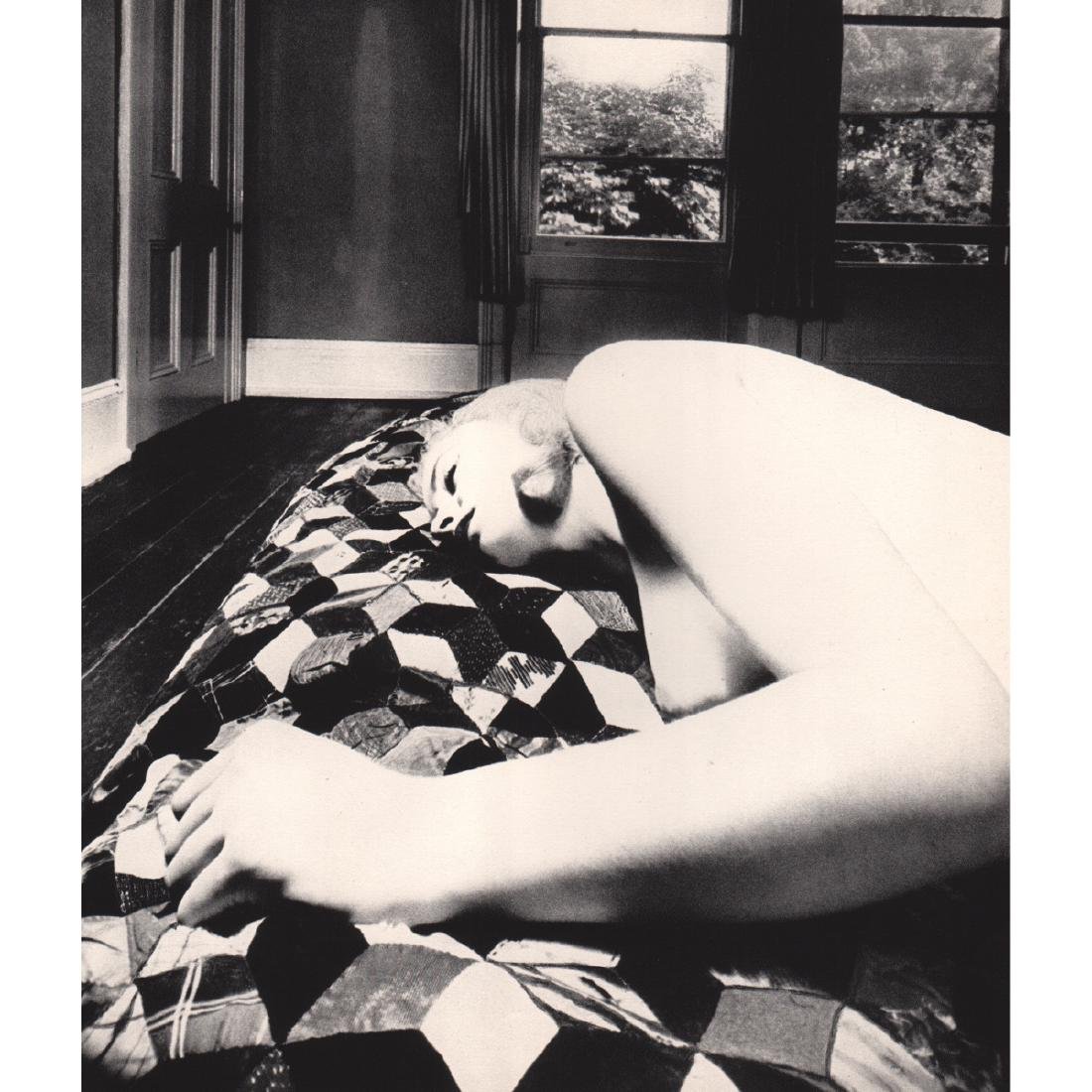 Bill Brandt - Nude: BILL BRANDT (1904-1983) Distorted Nude Sheet-fed gravure, c. 1960's Printed in Switzerland 9 1/2" x 8 1/2" This work is mounted on a conservation board.