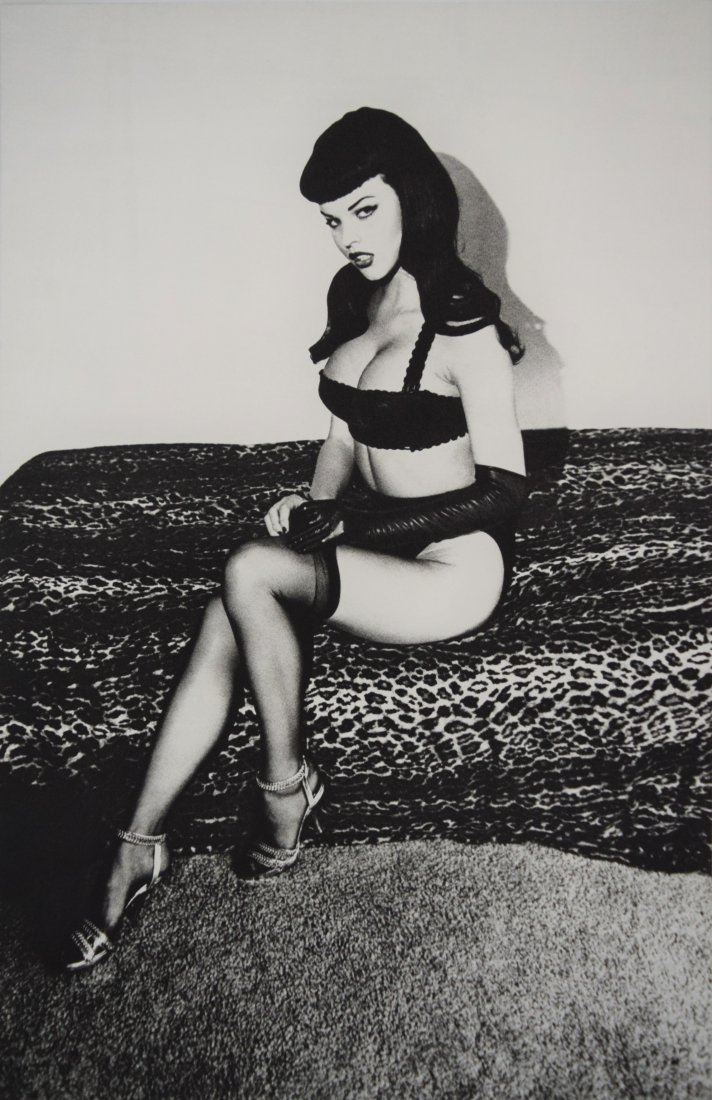 Ellen Von Unwerth - Eva in Black Wig 1993: ELLEN VON UNWERTH B. 1954 Eva in Black Wig 1993 Sheet-fed gravure c. 1994 Printed in Japan 14" x 9"