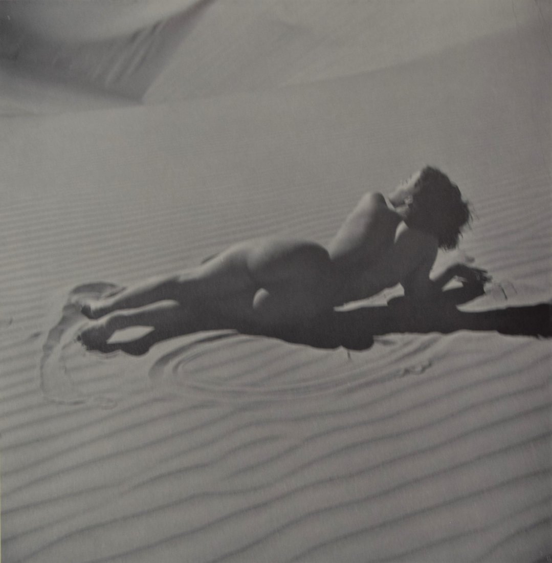 Andre de Dienes - Nude: ANDRE DE DIENES (1913-1985) Nude Photo-litho c.1964 Printed in Great Britain 7 1/2" x 7 1/2"