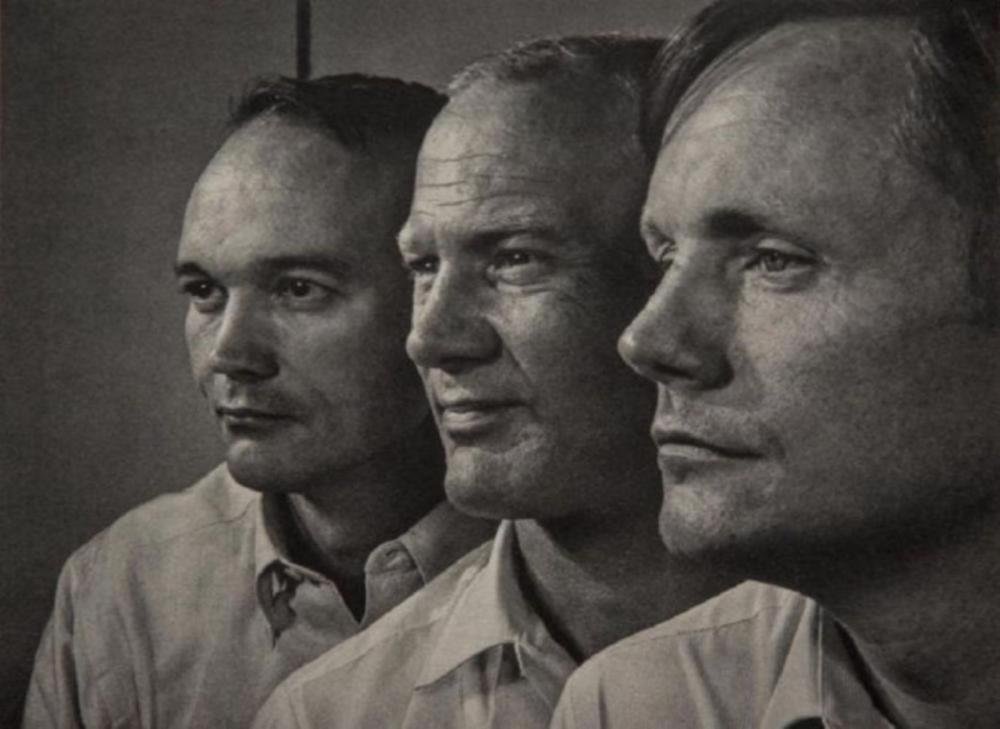 Yousuf Karsh - Apollo Xl Astronauts: YOUSUF KARSH (1908-2002) Apollo Xl Astronauts Sheet-fed Gravure, c. 1970's 11" x 9"