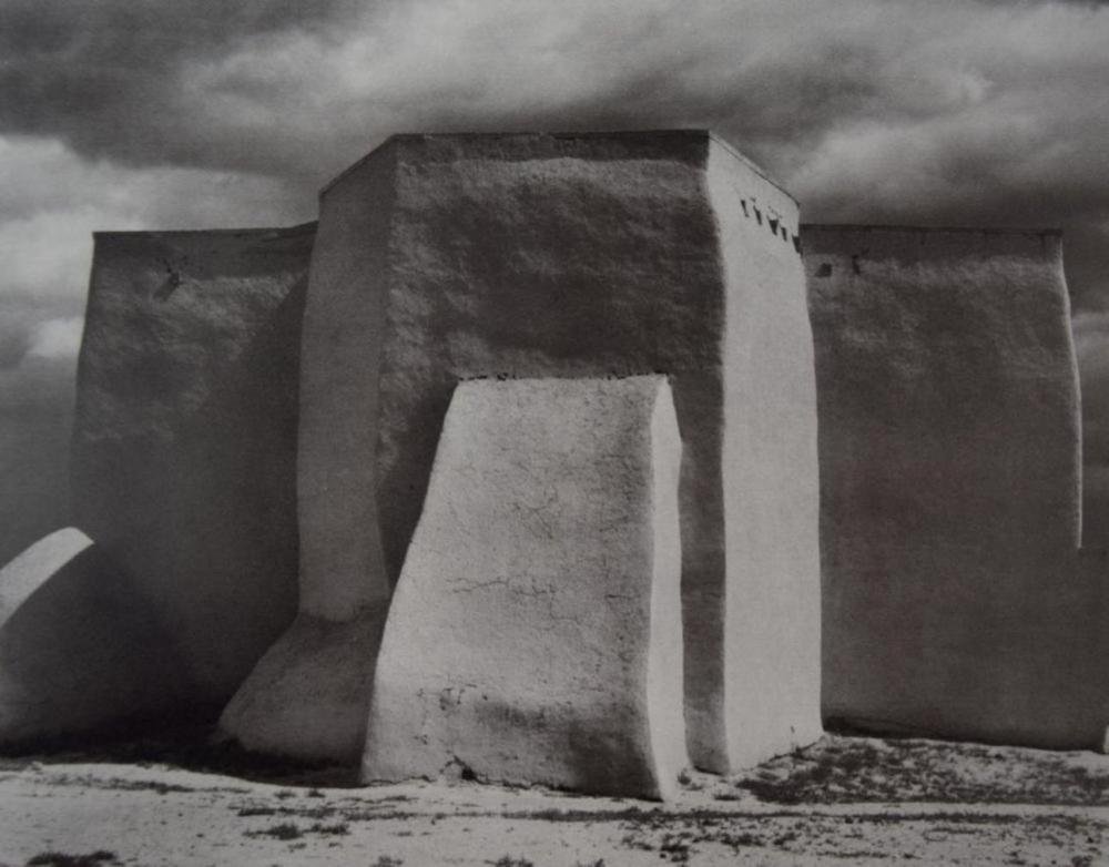 Paul Strand - Church In Rancho de Taos, New Mexico 1932: PAUL STRAND (1890-1976) Church In Rancho de Taos, New Mexico 1932 Photo-litho, 1972 Printed in America 7" x 9"