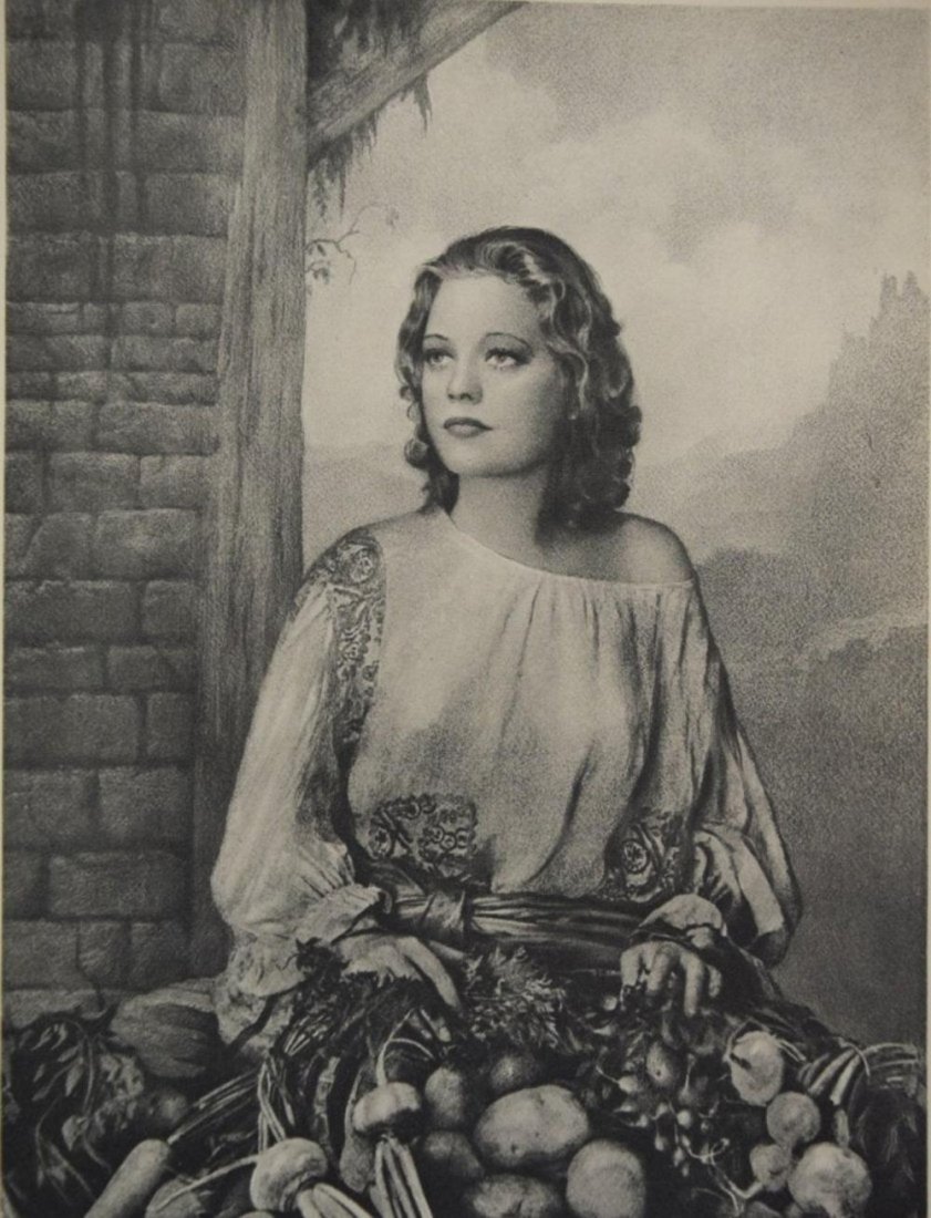 William Mortensen - Woman of Langucloc: WILLIAM MORTENSEN (1897-1965) Woman of Langucloc Sheet-fed gravure c. 1930's Printed in America 10 1/2" x 8 1/4"