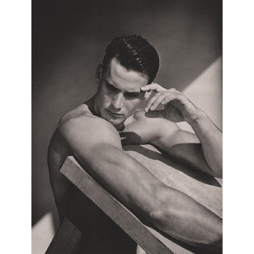 Bruce Weber - Scott Piddell, U.S. Olympic Bobsled Team: BRUCE WEBER (b. 1946) Scott Piddell, U.S. Olympic Bobsled Team Sheet-fed gravure c. 1989 Printed in Spain 11" x 8 1/2"