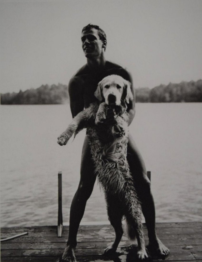 Bruce Weber - Ted Stevenson and Rowdy, NY: BRUCE WEBER (b. 1946) Ted Stevenson and Rowdy, NY Sheet-fed gravure c. 1989 Printed in Spain 11" x 8 3/4"