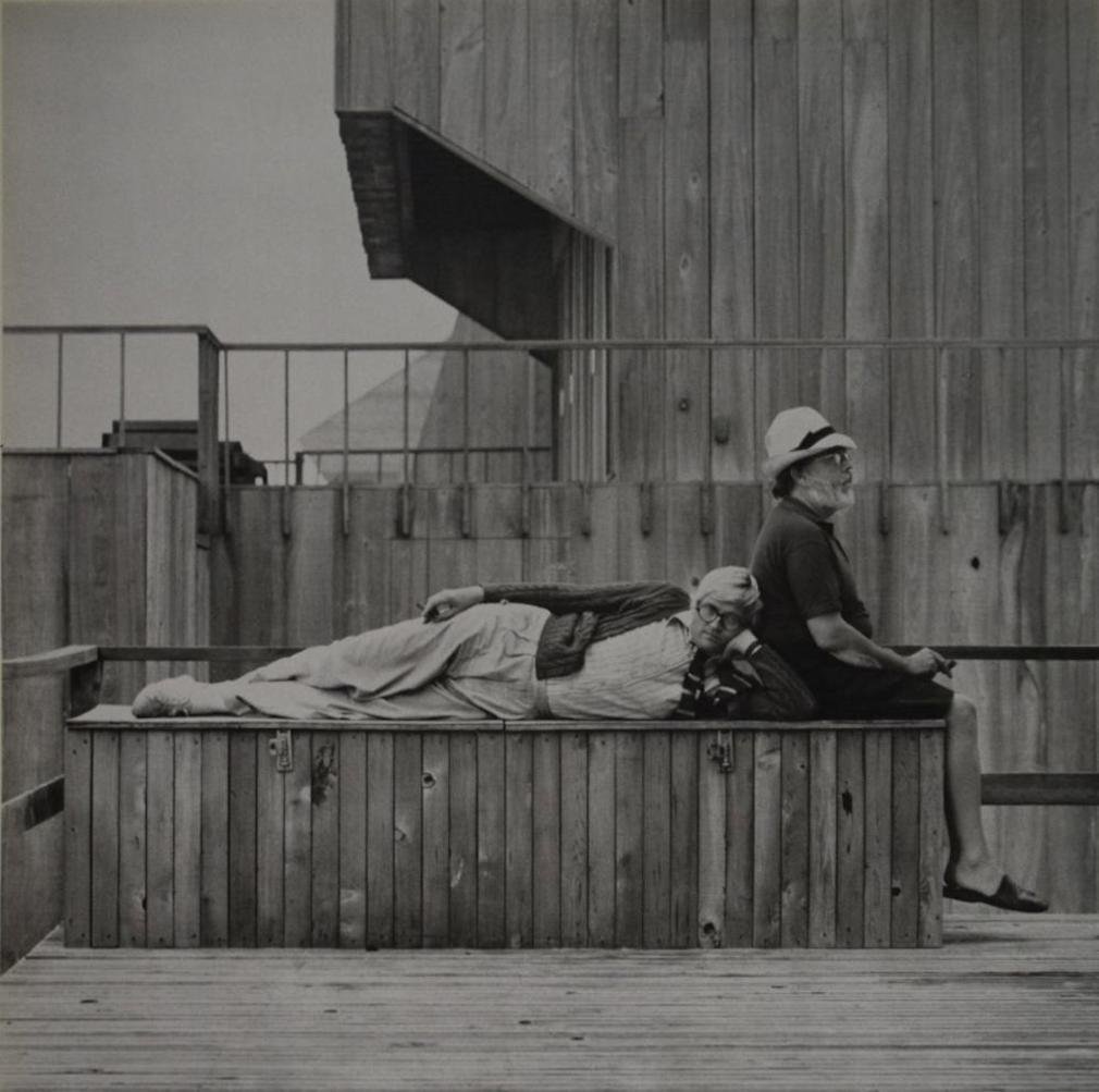 Robert Mapplethorpe - David Hockney and Henry Geldzahle: ROBERT MAPPLETHORPE (1946-1989) David Hockney and Henry Geldzahle , 1976 Sheet fed gravure c. 1988 Printed in Spain 10" x 10"