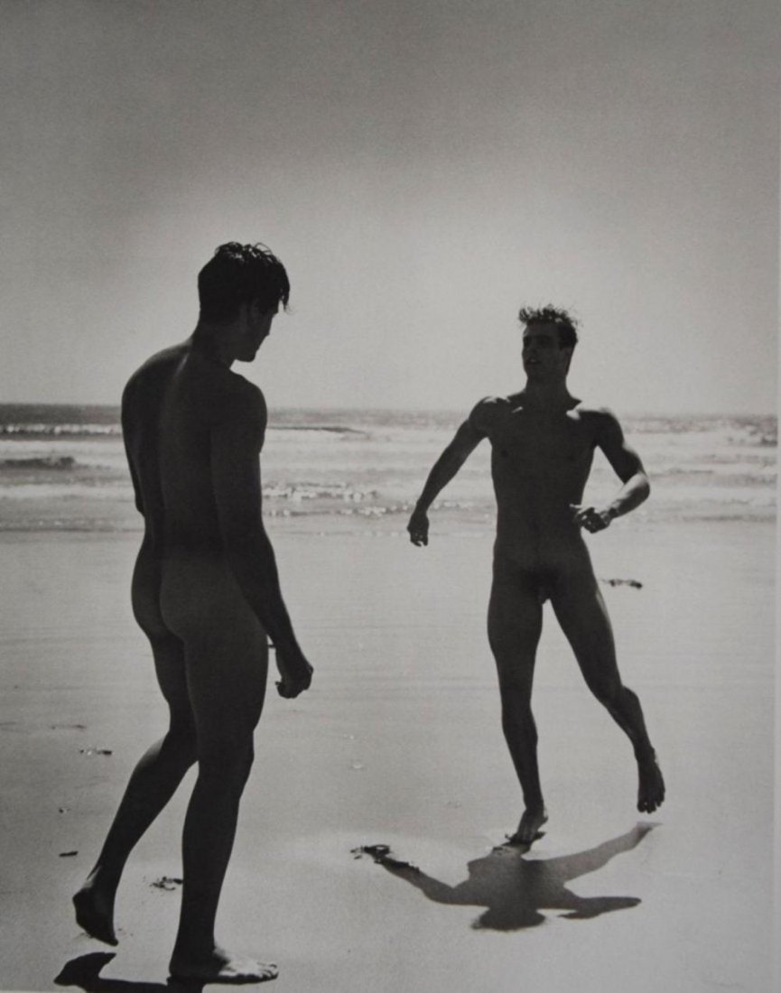 Bruce Weber - Lee and Antonio: BRUCE WEBER (b. 1946) Lee and Antonio Sheet-fed gravure c. 1989 Printed in Spain 11" x 8 1/2"