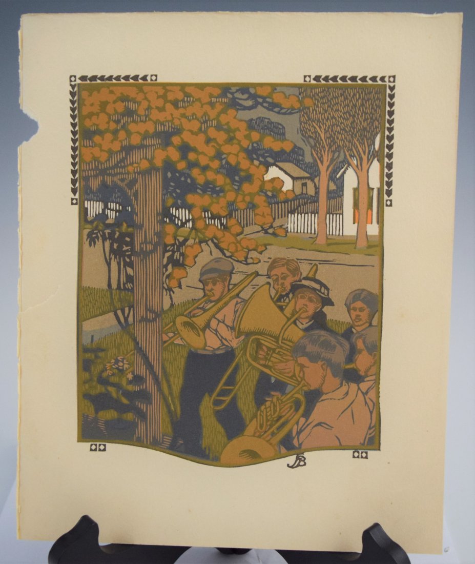 Gustav Baumann, Woodcut (1 of 5)