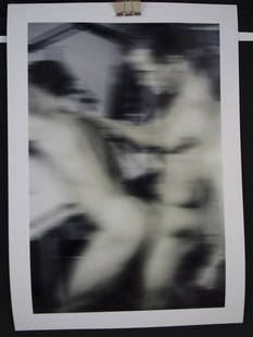 After Thomas Ruff, Photograph (Man & Woman): AFTER THOMAS RUFF (B. 1958) Untitled (Man & Woman) Photograph in colors 17" x 12"