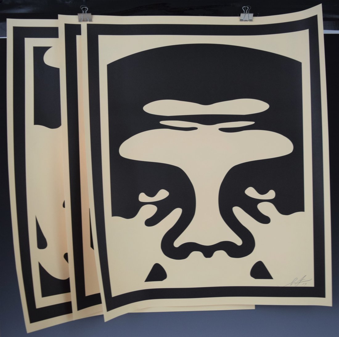 Shepard Fairey, Signed Offset Lithograph (3 Faces) (1 of 7)