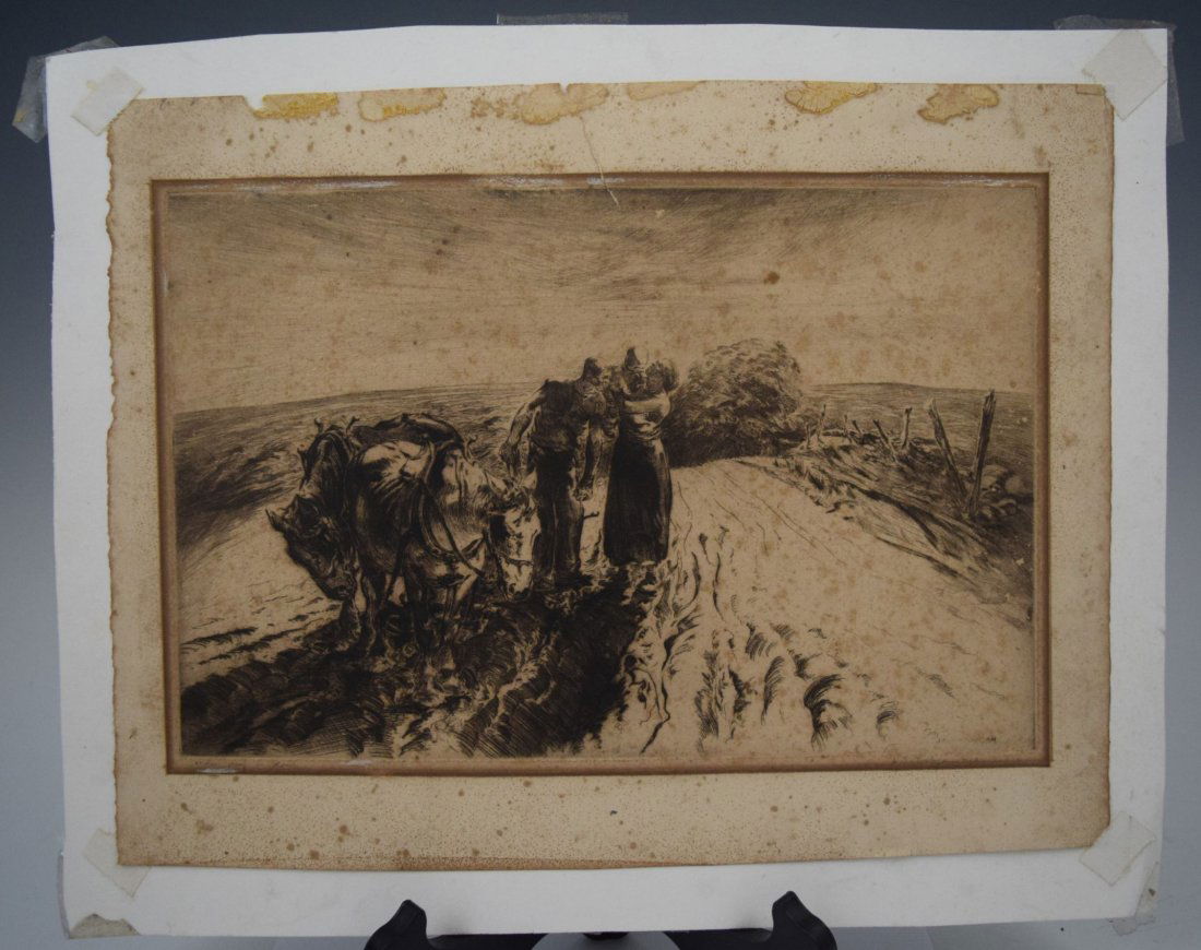 John Costigan, Etching (When Day is Down) (1 of 6)