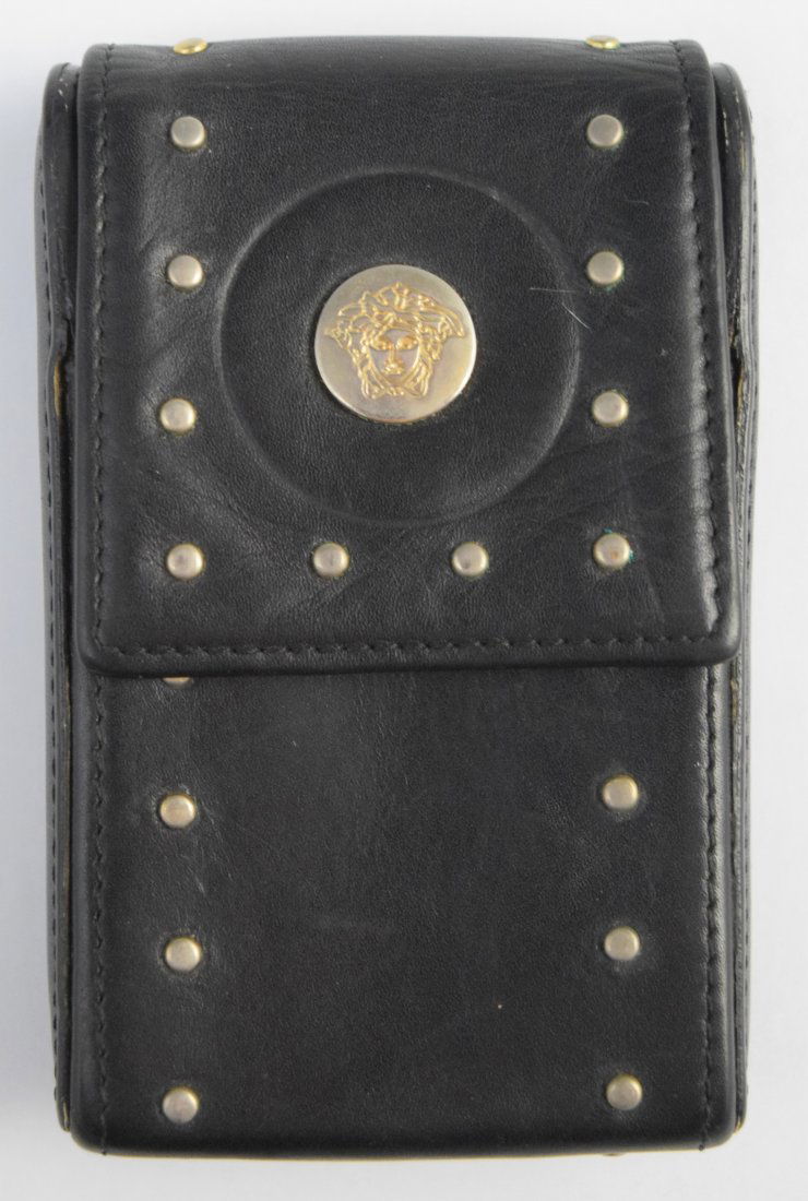 Vintage Versace Black Leather Case (1 of 6)