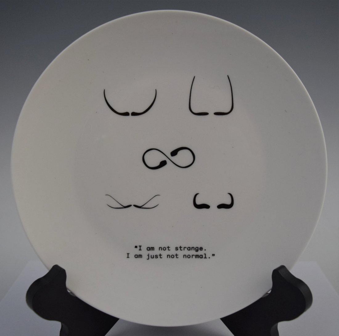 Salvador Dali Plate (I Am Not Strange) (1 of 5)