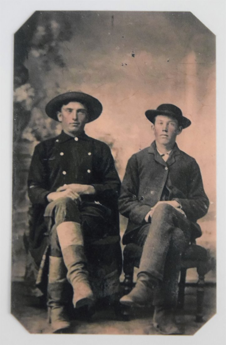 Tintype Photograph of Jesse & Frank James (1 of 2)