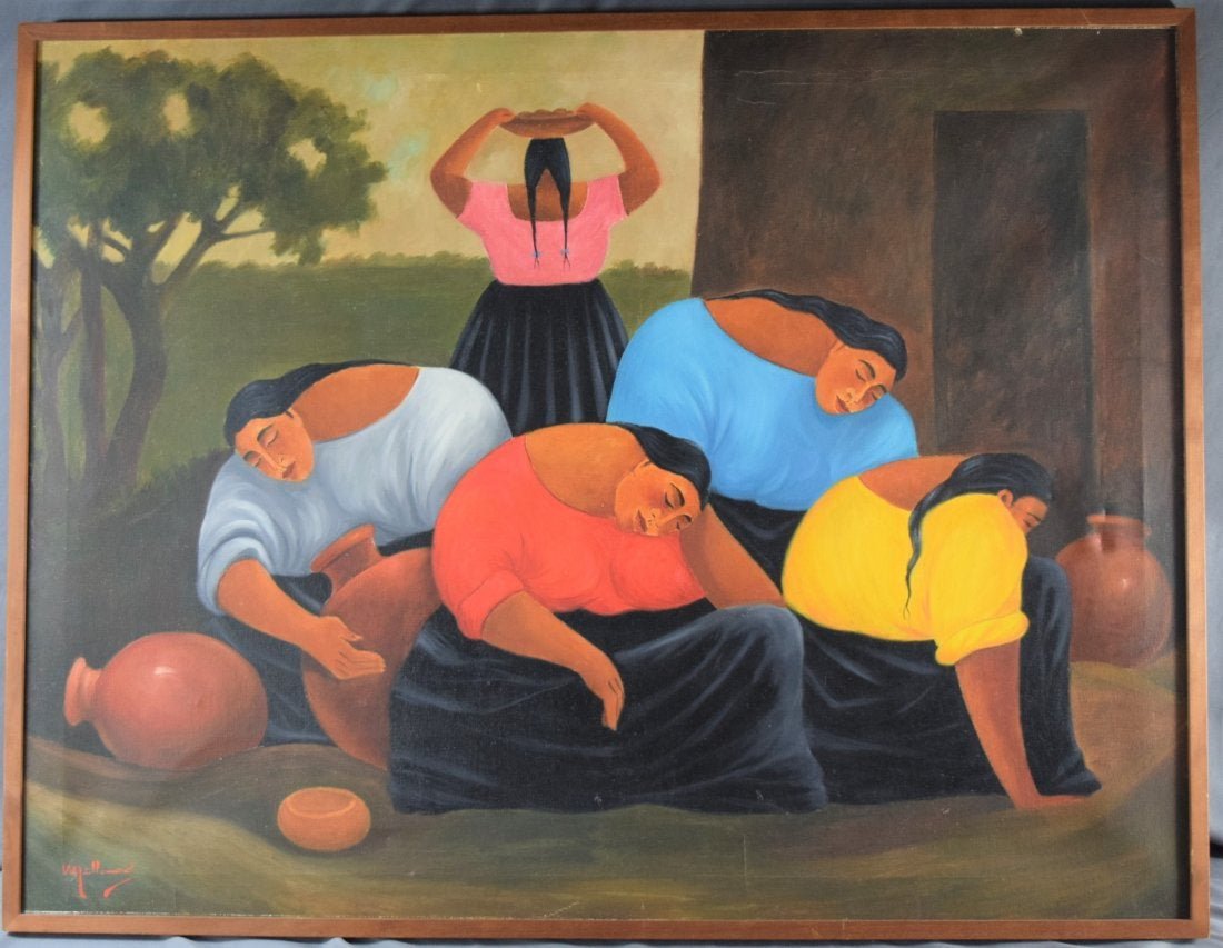 Spanish School Sleeping Women (O/C) (1 of 6)