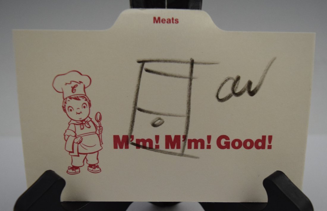 Andy Warhol Signed Can Drawing on Campbell (1 of 3)