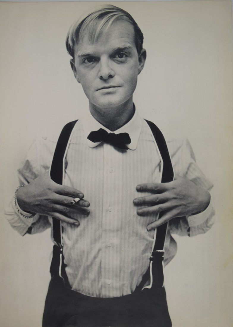 Richard Avedon - Truman Capote: RICHARD AVEDON (1923-2004) Truman Capote Sheet-Fed Gravure c. 1960's Printed in Switzerland 14" x 10"