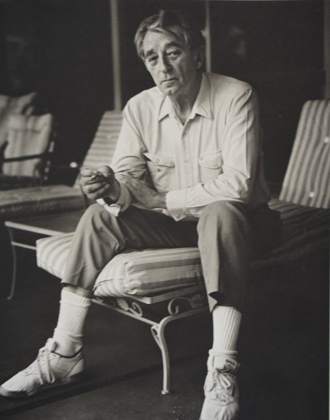 Bruce Weber - Robert Mitchum: BRUCE WEBER (b. 1946) Robert Mitchum Sheet-Fed Gravure c.1989 Printed in Spain 11\" x 8 1/2\"