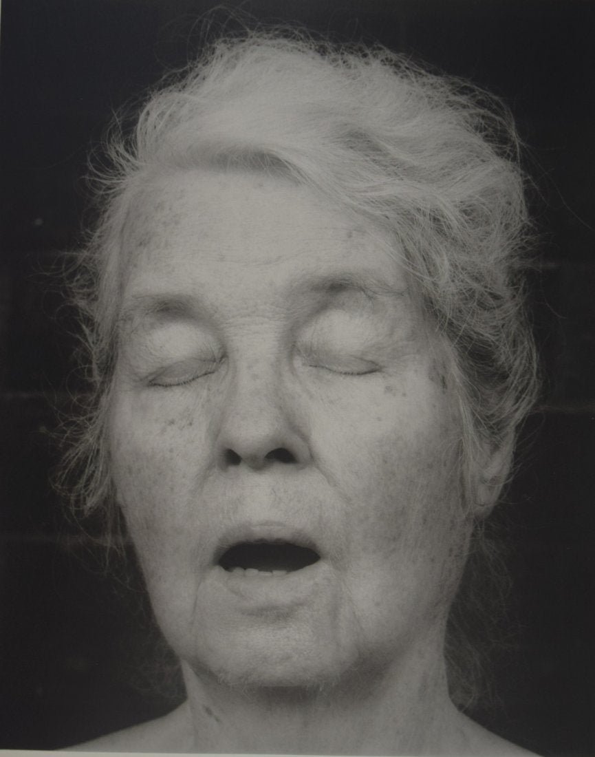 Robert Mapplethorpe - Alice Neel, 1984: ROBERT MAPPLETHORPE (1946-1989) Alice Neel , 1984 Sheet fed gravure c. 1988 Printed in Spain 12" x 10"