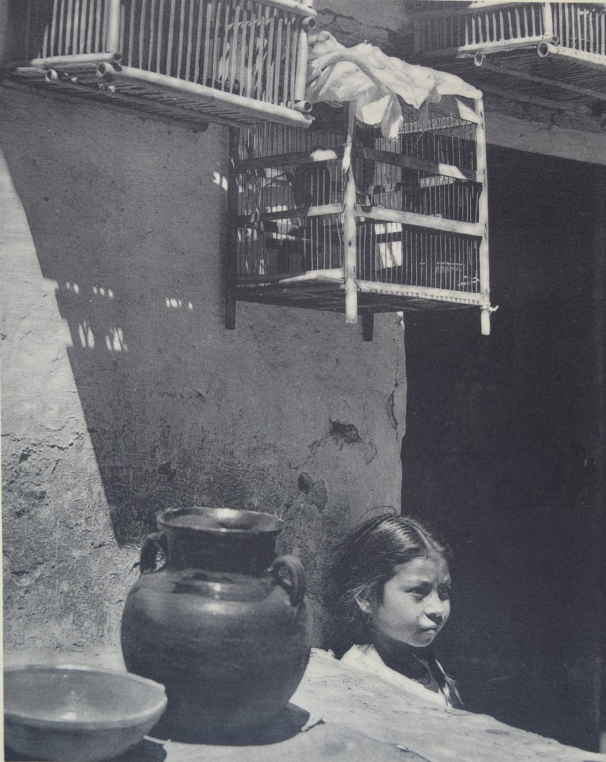 Anton Bruehl, Collotype (Mexico Patio): ANTON BRUEHL (1900-1982) Mexico, Patio Collotype on paper Printed in the first half of the 20th c. 9 1/4" x 7 1/4"
