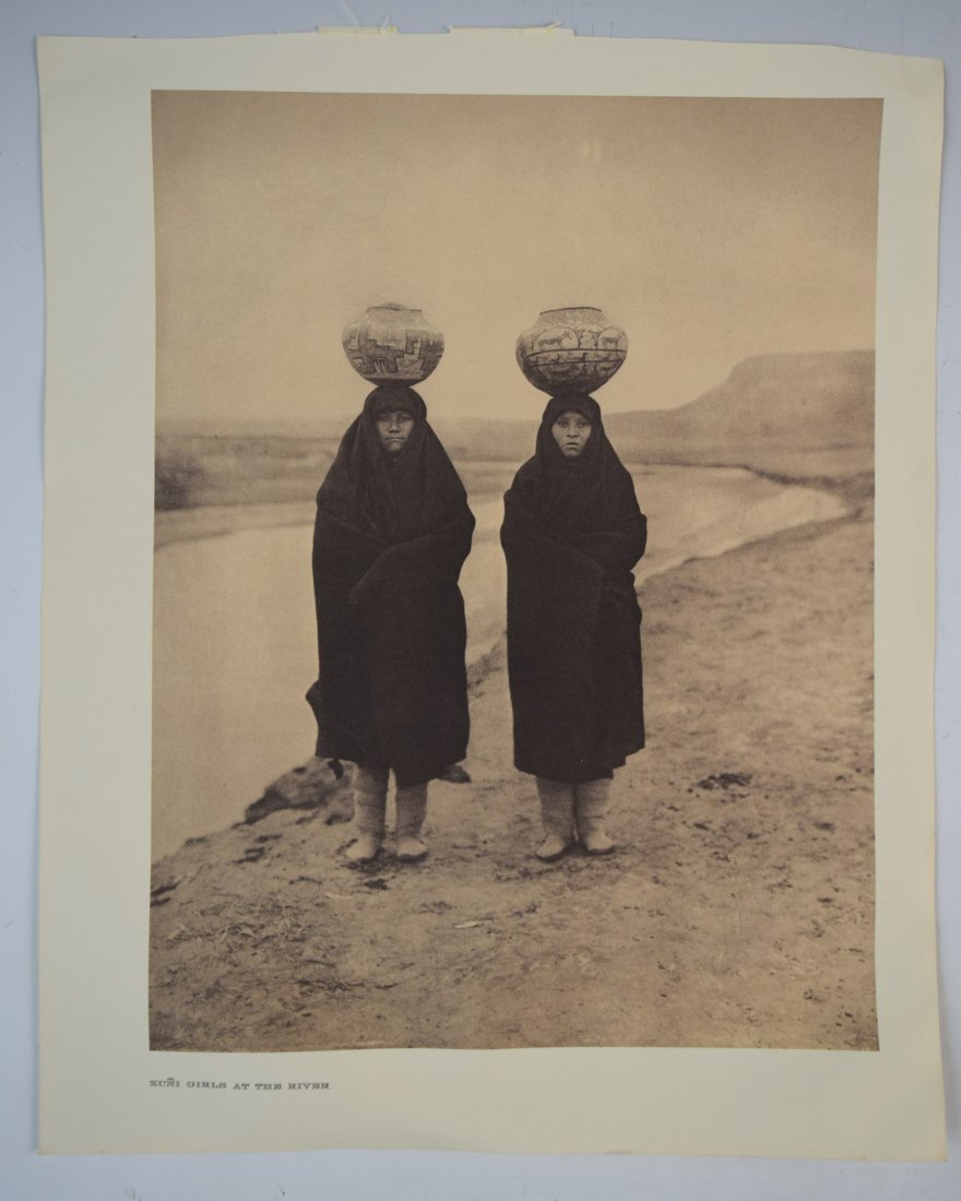 Edward Curtis, Sepia (Zuni Girls at The River) (1 of 1)